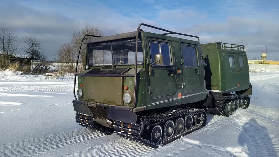 The renovated Hagglunds Bv206 tracked carriers