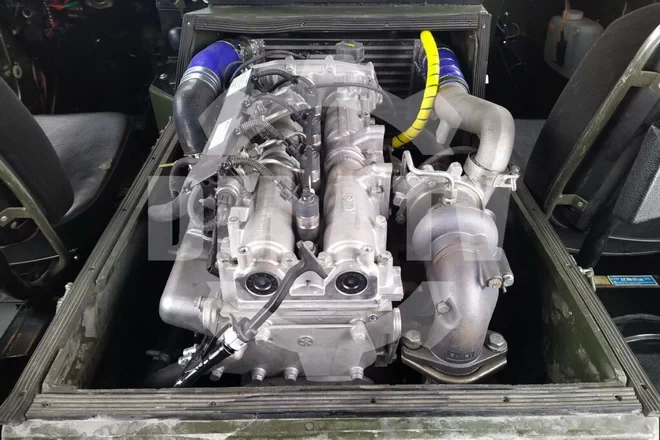 Remotorized Hagglund Bv206 woth Iveco diesel engine